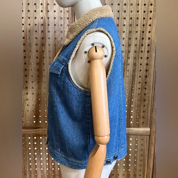 GUC Denim Sherpa Vest - Picture 3 of 7